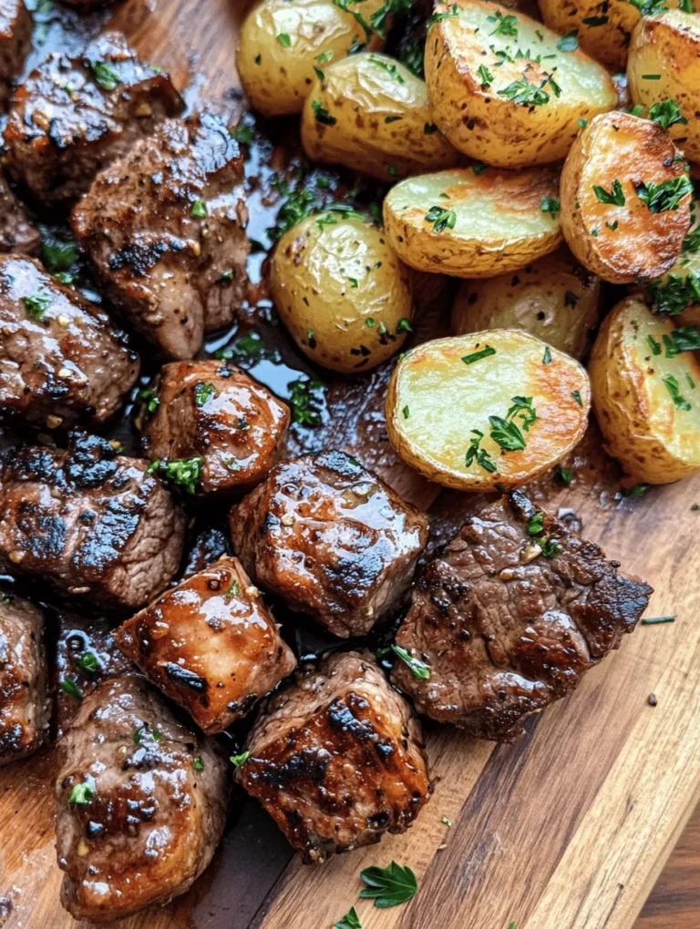When it comes to quick yet satisfying meals, Sizzling Garlic Butter Steak Bites & Golden Potatoes reign supreme. This dish perfectly captures the essence of comfort food, combining tender, savory steak bites with crispy, golden potatoes that are bursting with flavor. Whether you're cooking for a weeknight dinner or hosting a weekend gathering, this recipe is sure to impress both family and friends alike.