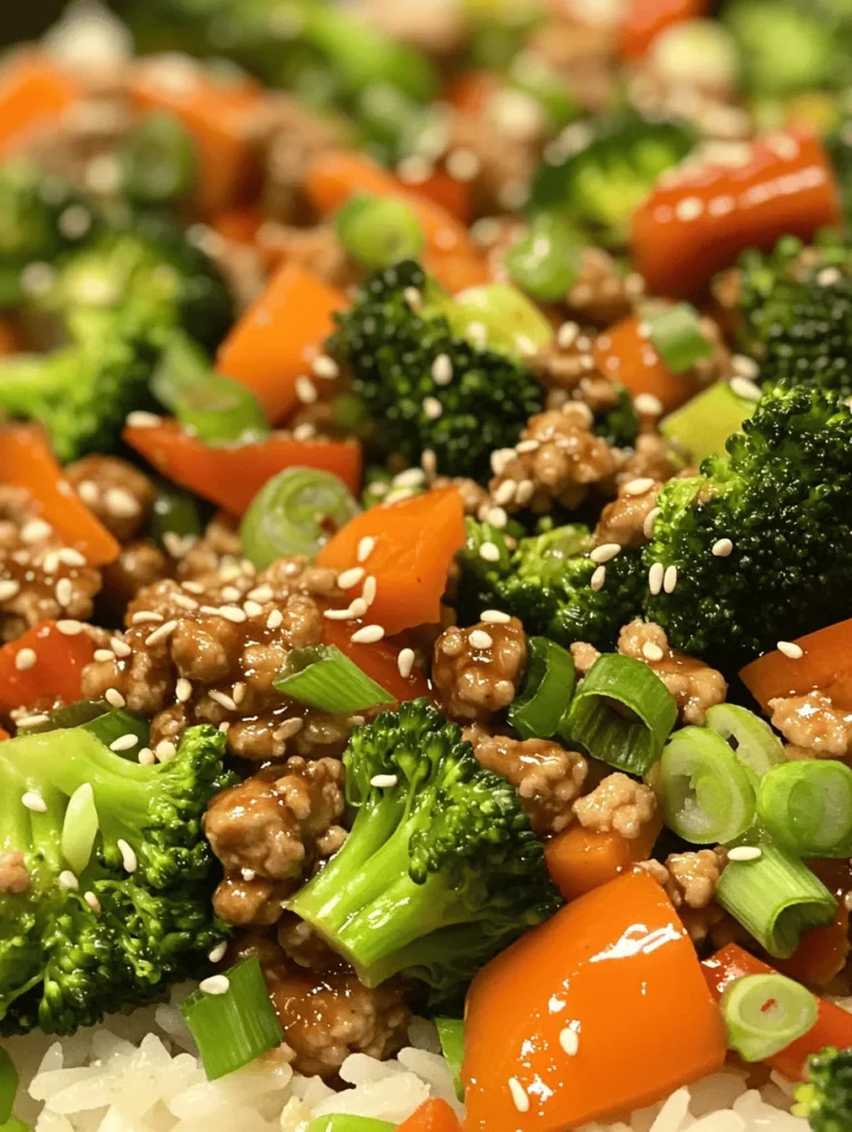 In today's fast-paced world, healthy eating has become a priority for many, and stir-fry recipes have surged in popularity as a quick and nutritious meal option. These vibrant, one-pan dishes allow for endless creativity, making them ideal for busy weeknights when time is of the essence. Among the various stir-fry recipes available, Ground Turkey Teriyaki Stir Fry stands out as a delicious and wholesome choice that can satisfy diverse dietary preferences.