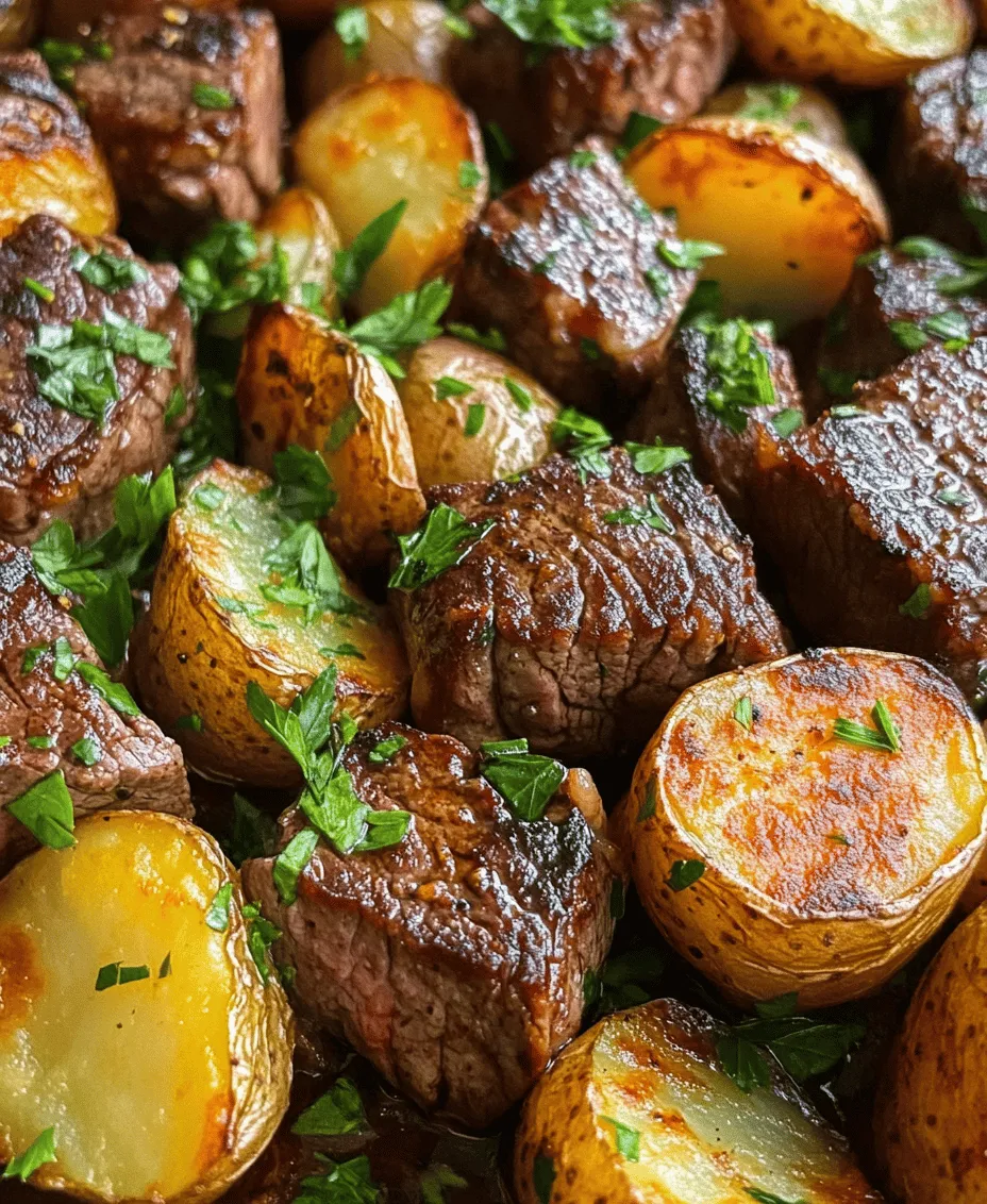 If you’re on the hunt for a quick and hearty meal that packs a flavorful punch, look no further than Garlic Butter Steak Bites and Potatoes. This dish seamlessly combines succulent steak bites with crispy roasted potatoes, all enveloped in a rich garlic butter sauce that’s sure to tantalize your taste buds. Whether you’re cooking for a family dinner or entertaining guests, this recipe is both satisfying and easy to prepare, making it an ideal choice for home cooks who want a delicious meal without spending hours in the kitchen.