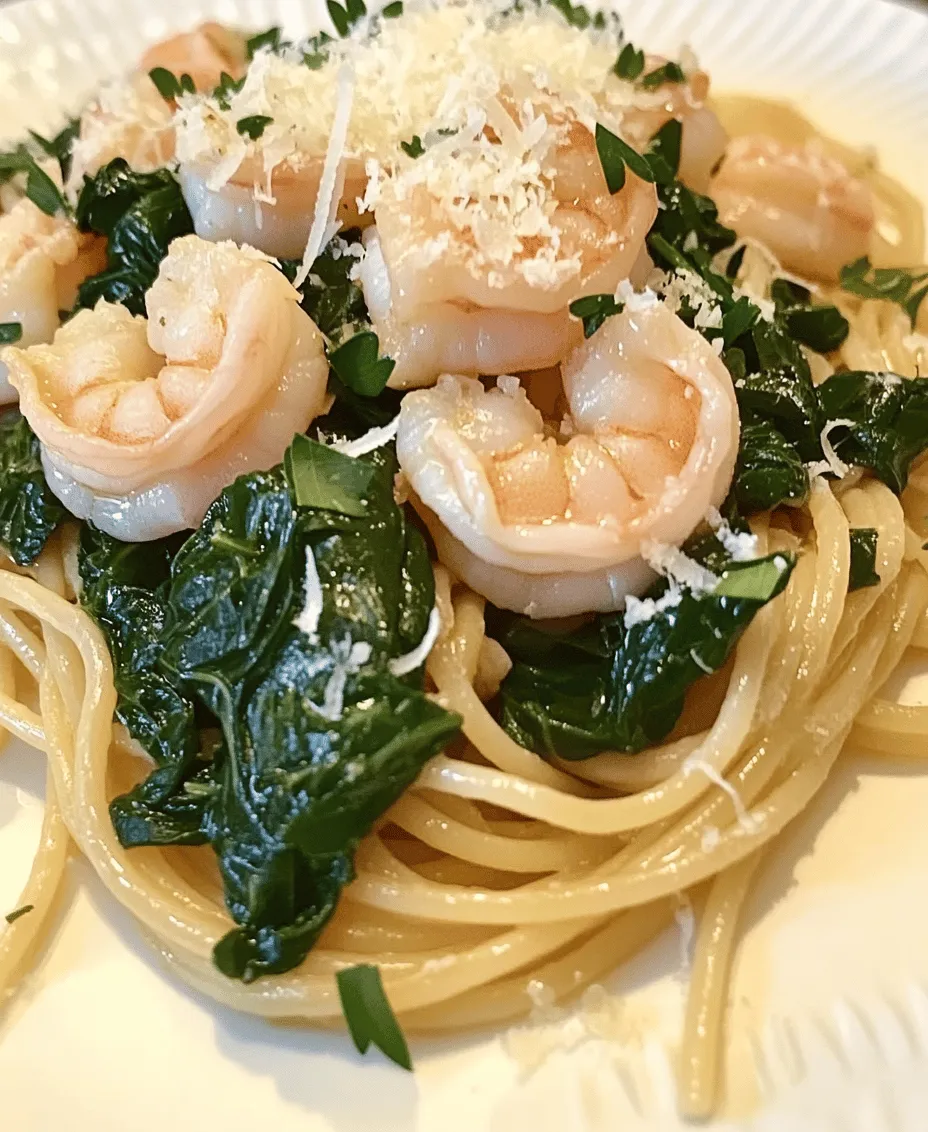 Lemon Garlic Shrimp Pasta with Spinach is a vibrant and satisfying dish that seamlessly marries the flavors of the sea with the freshness of garden greens. This pasta dish is not only a feast for the taste buds but also a visual delight, thanks to its bright colors and aromatic ingredients. The combination of succulent shrimp, zesty lemon, and fragrant garlic creates a delightful balance that is sure to impress both family and guests alike.