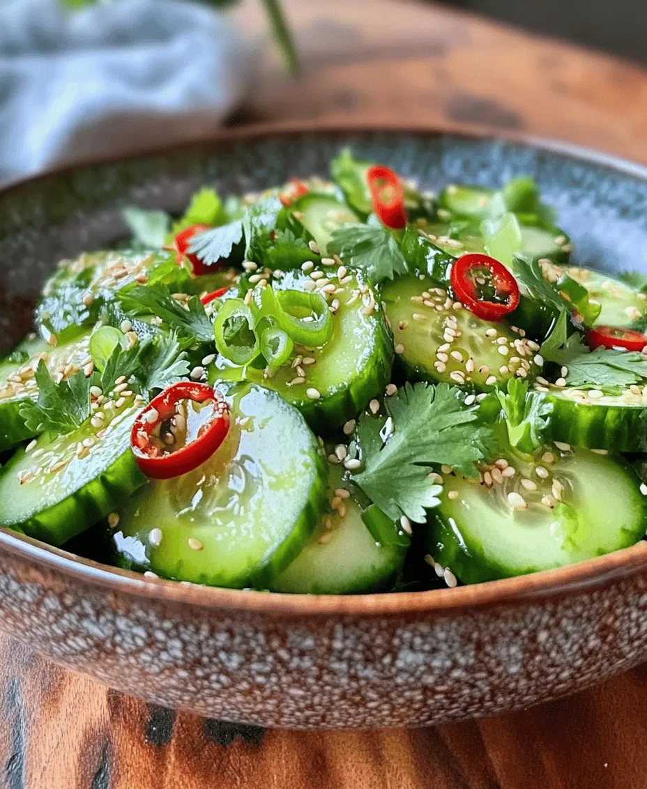 Salads have long been a staple in various culinary traditions, offering a refreshing and nutritious way to enjoy a variety of ingredients. In Asian cuisine, salads are often celebrated for their vibrant flavors, textures, and health benefits. One standout dish that embodies these qualities is the Crunchy & Zesty Asian Cucumber Salad. This delightful salad not only captivates with its crispness but also serves as a versatile accompaniment for countless occasions—from summer barbecues to elegant dinner parties.
