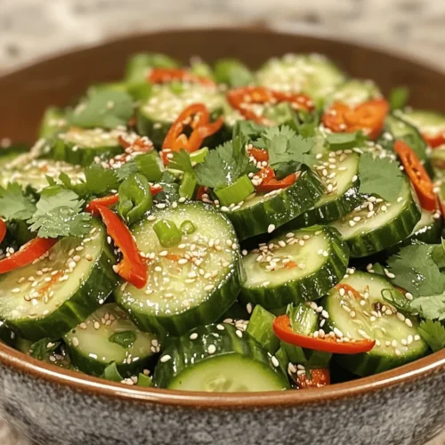 Salads have long been a staple in various culinary traditions, offering a refreshing and nutritious way to enjoy a variety of ingredients. In Asian cuisine, salads are often celebrated for their vibrant flavors, textures, and health benefits. One standout dish that embodies these qualities is the Crunchy & Zesty Asian Cucumber Salad. This delightful salad not only captivates with its crispness but also serves as a versatile accompaniment for countless occasions—from summer barbecues to elegant dinner parties.