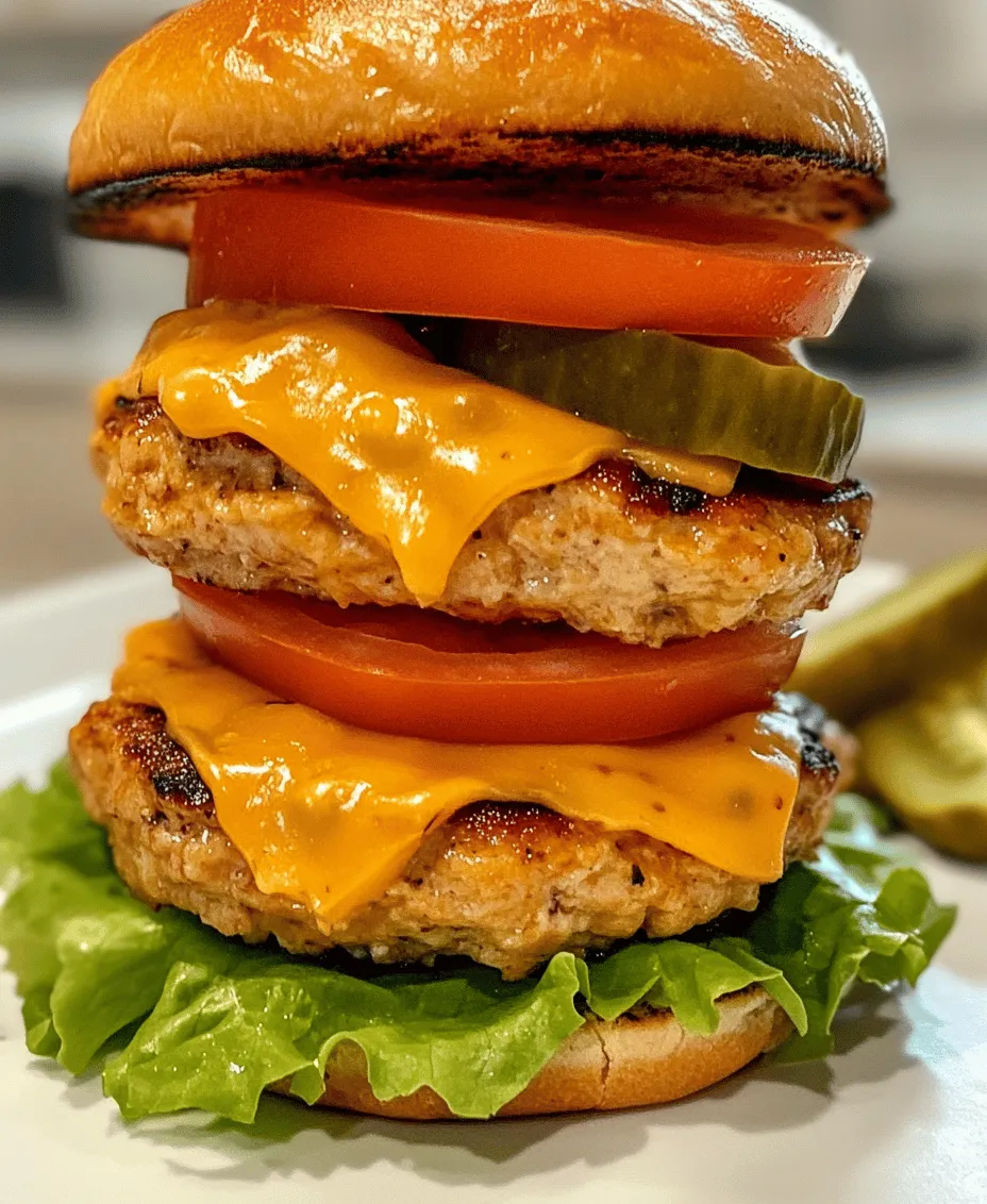 Burgers are a beloved staple in many households, celebrated for their incredible versatility and the ability to cater to diverse tastes. From classic beef patties to creative vegetarian options, burgers can easily be adapted to suit any occasion or palate. Among the myriad of burger variations, the Cheddar Ranch Chicken Burger stands out as a delightful twist. This recipe combines the lean goodness of ground chicken with the rich, bold flavors of sharp cheddar cheese and zesty ranch dressing, creating a mouthwatering experience that will elevate your burger game.