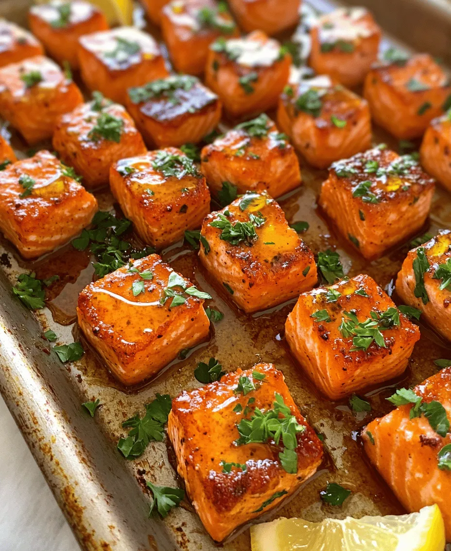 The beauty of this recipe lies in its versatility. Salmon is not only a delectable protein choice, but it is also packed with health benefits. Rich in omega-3 fatty acids, high-quality protein, and essential vitamins and minerals, salmon serves as a nutritious option for those looking to incorporate healthier ingredients into their meals. The combination of sweet, spicy, and savory flavors in these salmon bites makes them an exciting addition to any appetizer spread, and they can easily double as a satisfying snack.