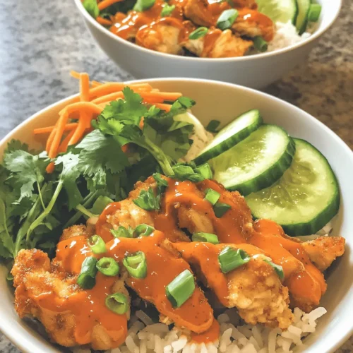 Bang Bang Chicken Bowls are a vibrant, mouthwatering dish that has taken the culinary world by storm. Originating from Asian cuisine, this dish combines succulent chicken with an explosion of flavors, making it a favorite among food enthusiasts. The allure of Bang Bang Chicken Bowls lies not only in their irresistible taste but also in their versatility; they can be easily adapted to suit various dietary preferences and are perfect for family dinners or meal prep.