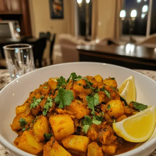Persian cuisine is a vibrant and diverse tapestry of flavors, aromas, and colors that reflects the rich history and culture of Iran. With its unique blend of spices, fresh herbs, and wholesome ingredients, Persian cooking offers a culinary experience that is both comforting and exotic. One dish that exemplifies these qualities is Dopiazeh Aloo, a delightful potato curry that showcases the heart of Persian flavors.