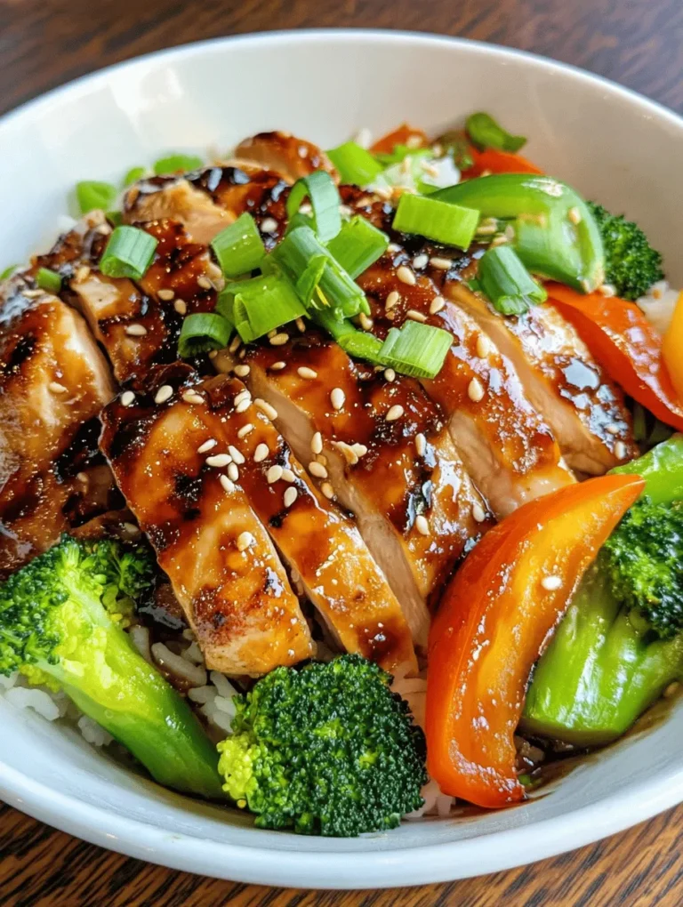 The Teriyaki Chicken Rice Bowl is a beloved dish that brings together the delightful flavors of Japanese cuisine with the nutritional benefits of a wholesome meal. Known for its harmonious blend of sweet, savory, and umami flavors, this dish has garnered a significant following among food enthusiasts around the world. The appeal of the Teriyaki Chicken Rice Bowl lies not only in its taste but also in its simplicity and versatility. It's a meal that can be easily prepared on a weeknight, making it perfect for busy families or anyone looking for a delicious yet quick dinner option.