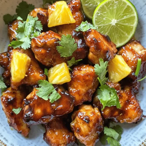 Welcome to the vibrant world of tropical flavors, where sun-kissed fruits and aromatic spices come together to create a culinary experience like no other. Today, we’re diving into the delightful and mouthwatering Tropical Pineapple-Glazed Chicken recipe. This dish perfectly embodies the essence of summer, combining the sweet, juicy flavors of fresh pineapple with the savory depth of soy sauce, making it an ideal choice for a variety of occasions.
