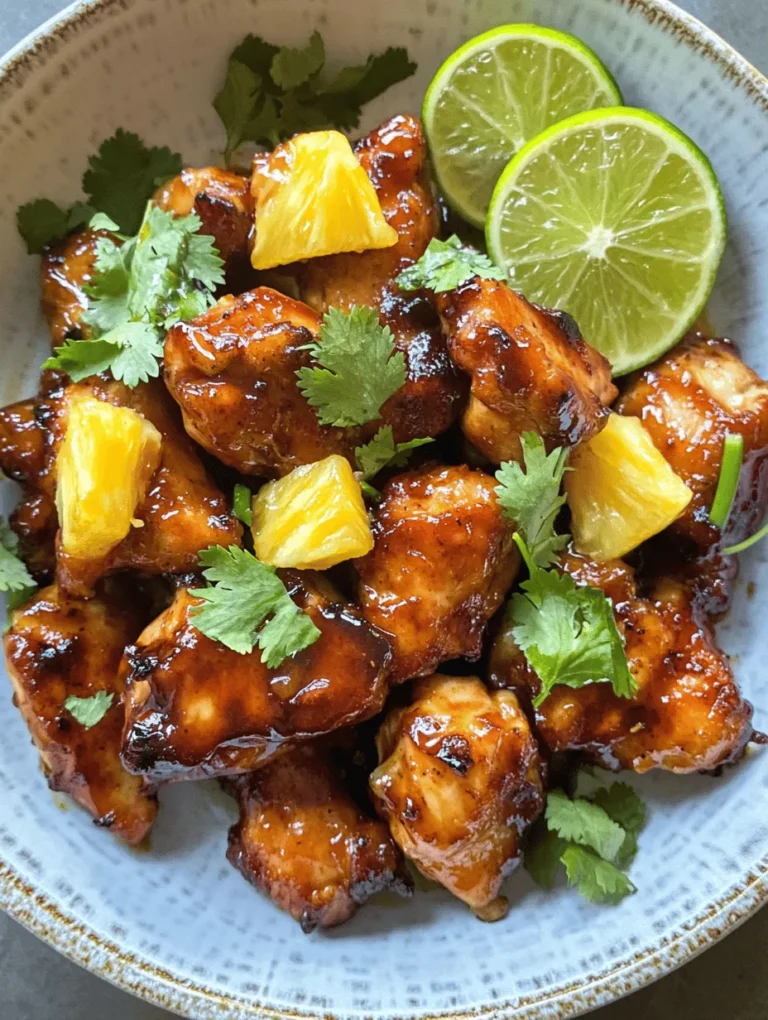 Welcome to the vibrant world of tropical flavors, where sun-kissed fruits and aromatic spices come together to create a culinary experience like no other. Today, we’re diving into the delightful and mouthwatering Tropical Pineapple-Glazed Chicken recipe. This dish perfectly embodies the essence of summer, combining the sweet, juicy flavors of fresh pineapple with the savory depth of soy sauce, making it an ideal choice for a variety of occasions.
