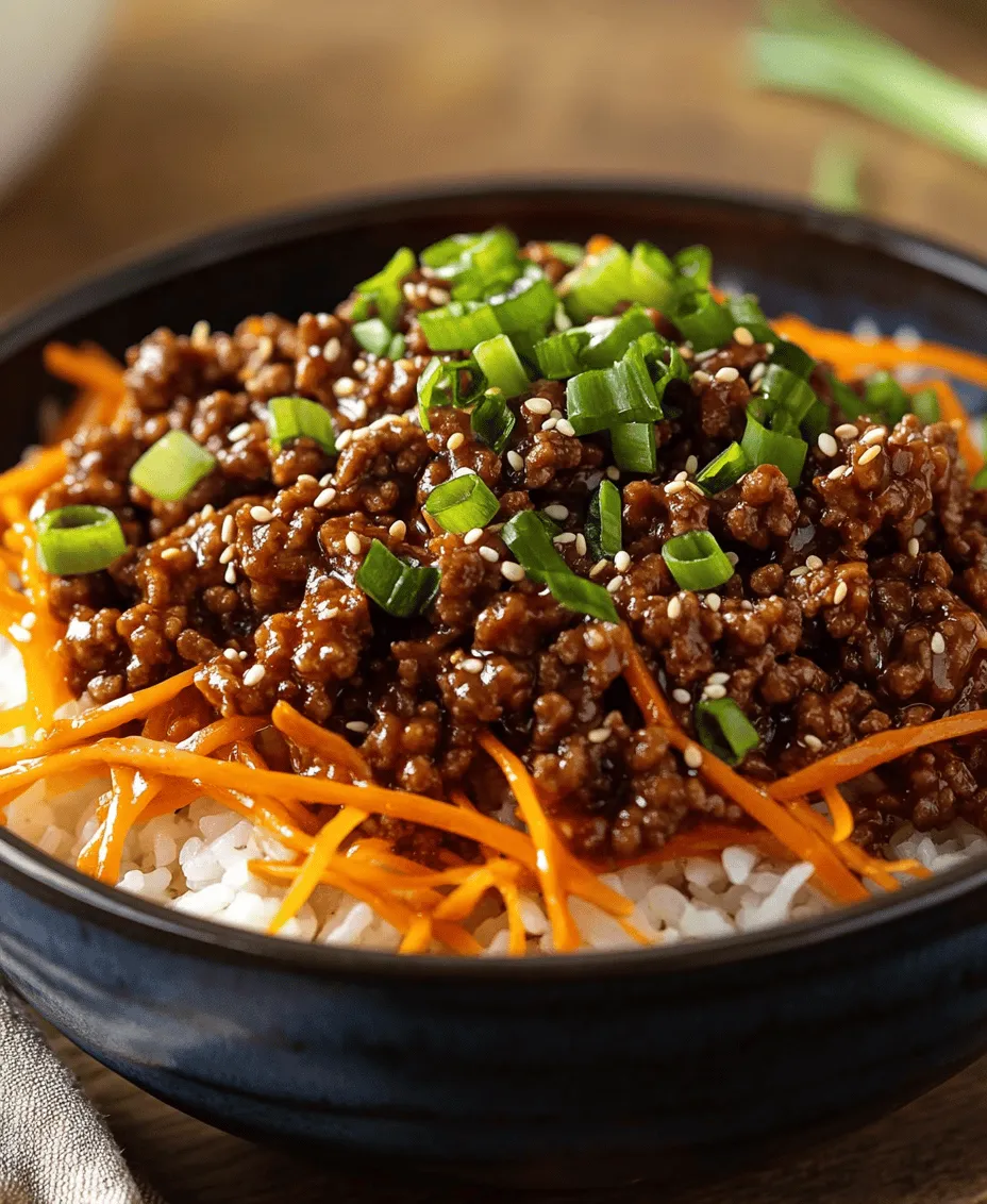 Korean cuisine has captured the hearts and palates of food lovers around the globe. Known for its bold flavors, vibrant colors, and harmonious balance between spicy, sweet, and savory elements, Korean dishes have become a staple in many households. Among these delightful offerings is the Korean Ground Beef Bowl Delight, a dish that embodies the essence of Korean cooking while being incredibly versatile. Whether you are preparing a comforting family meal or looking for a quick yet satisfying weeknight dinner, this dish is sure to impress.