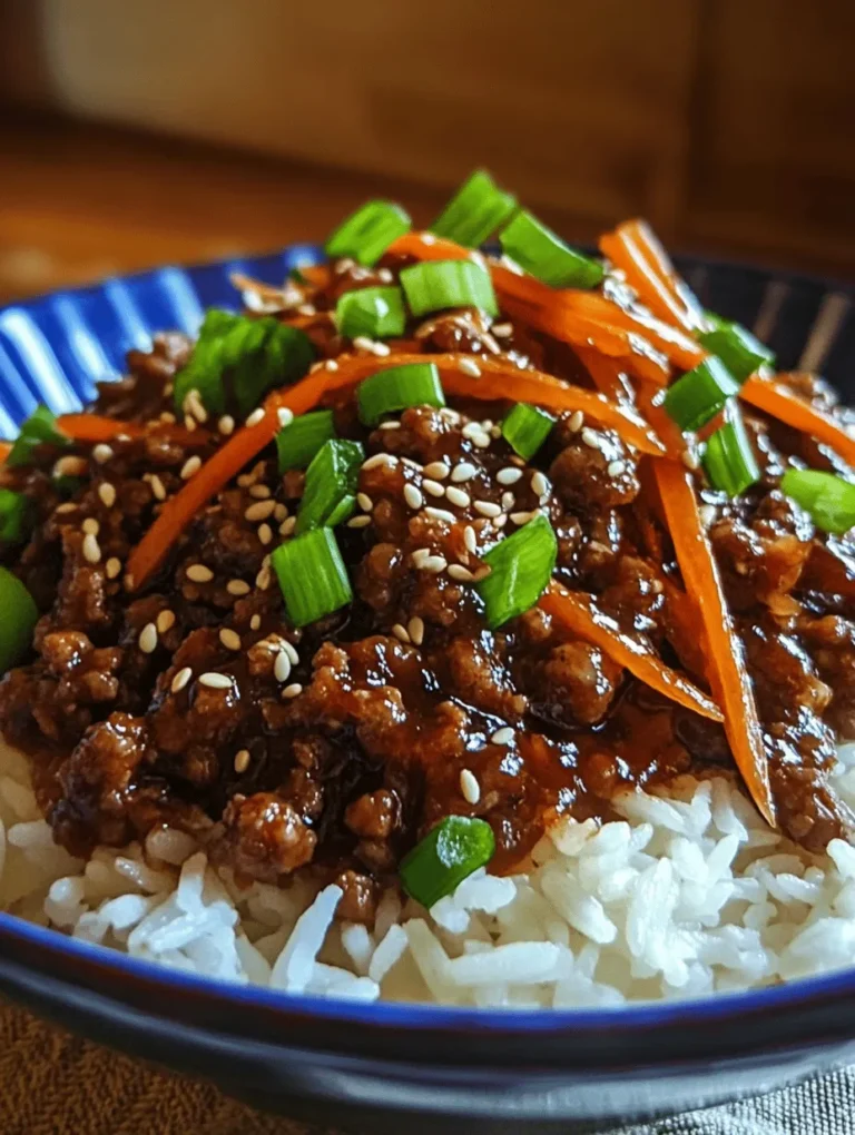 Korean cuisine has captured the hearts and palates of food lovers around the globe. Known for its bold flavors, vibrant colors, and harmonious balance between spicy, sweet, and savory elements, Korean dishes have become a staple in many households. Among these delightful offerings is the Korean Ground Beef Bowl Delight, a dish that embodies the essence of Korean cooking while being incredibly versatile. Whether you are preparing a comforting family meal or looking for a quick yet satisfying weeknight dinner, this dish is sure to impress.