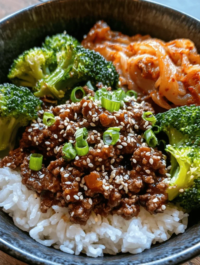 Korean cuisine has captured the hearts and palates of food lovers around the globe, and for good reason. With its bold flavors, vibrant colors, and unique textures, it's no wonder that dishes from this culinary tradition have gained immense popularity in recent years. Among these delightful offerings is the Korean Ground Beef Bowl, a dish that embodies the essence of Korean cooking while being accessible and easy to prepare at home.
