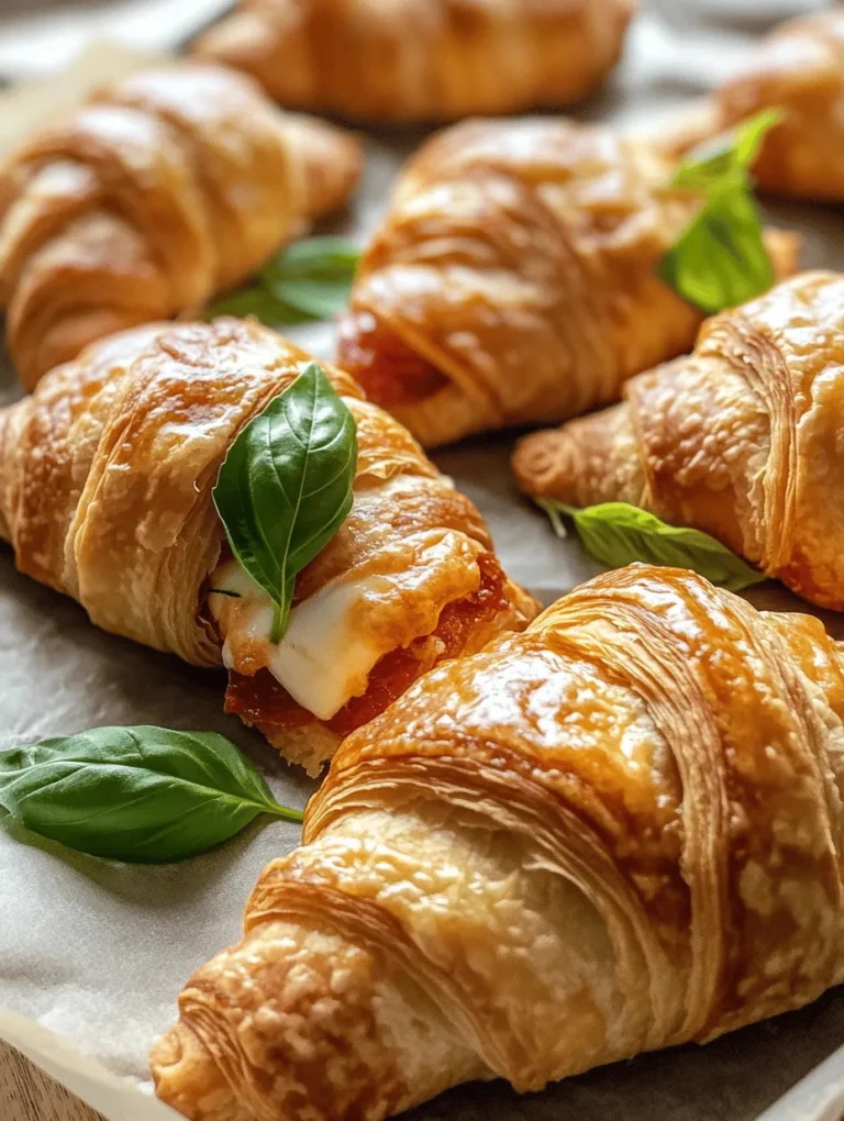 If you’re on the hunt for a delicious, easy-to-make snack that combines the best of both worlds—the flaky goodness of croissants and the savory flavors of pizza—you’re in for a treat with these Mozzarella Pepperoni Croissant Rolls. This recipe perfectly encapsulates the delightful fusion of two beloved culinary staples, making it an ideal choice for appetizers, game day snacks, or even a quick weeknight meal. The appeal of these rolls lies not only in their mouthwatering taste but also in their simplicity of preparation, making them a hit among both novice cooks and seasoned chefs alike.