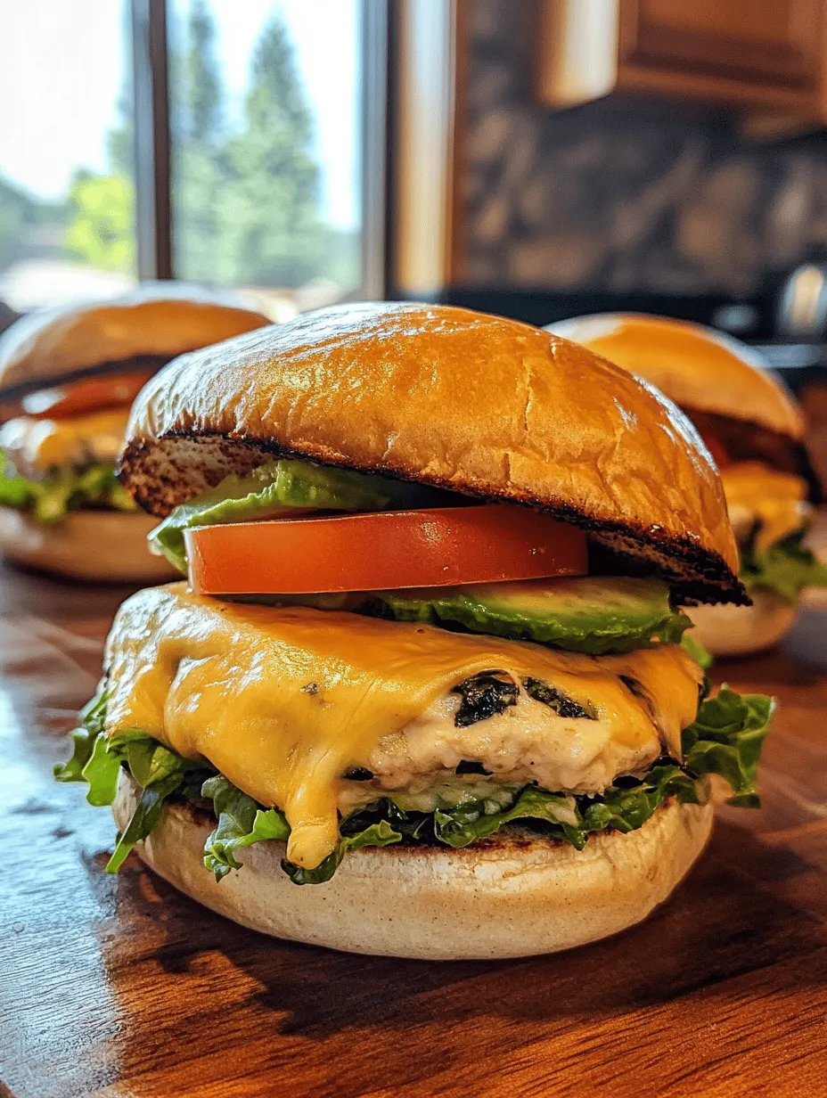 In the realm of culinary delights, the combination of flavors and textures can elevate a simple meal into a memorable dining experience. One such creation is the White Cheddar and Spinach Chicken Burgers, a delightful twist on traditional burgers that brings together lean protein, nutritious greens, and rich cheese. These burgers not only tantalize the taste buds but also offer a healthier alternative to classic beef patties, making them a perfect choice for anyone looking to indulge without the guilt.
