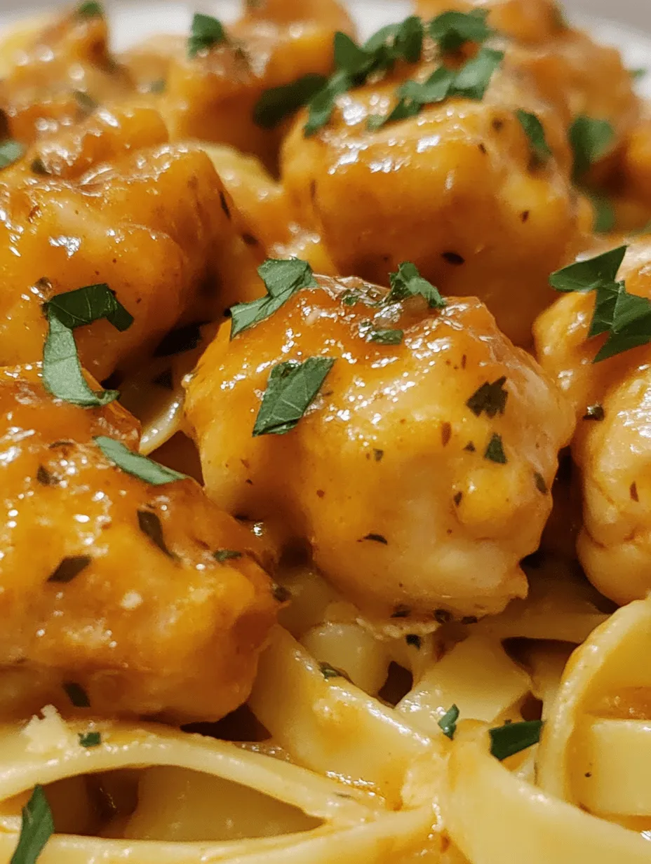 If you're in search of a dish that brings comfort and satisfaction to the dinner table, look no further than Garlic Butter Chicken Bites with Savory Creamy Parmesan Pasta. This delightful recipe combines tender, juicy chicken bites, infused with the rich flavors of garlic and butter, alongside a creamy parmesan pasta that is nothing short of indulgent. The harmony of flavors and textures in this dish makes it an instant favorite for families, as well as a showstopper for entertaining guests.