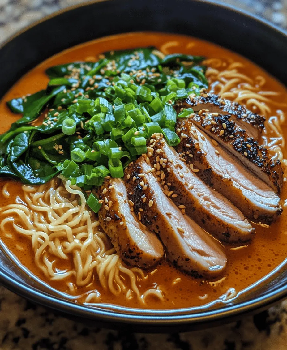 Ramen, a dish that transcends geographical boundaries, has become a beloved staple in many cultures around the world. Its versatile nature allows for countless variations, each reflecting the local tastes and traditions. At the heart of this culinary phenomenon lies the comforting bowl of noodles that can range from simple broths to complex, layered flavors. Among the myriad of ramen recipes available, one stands out for its bold flavors and satisfying texture: Fiery Chicken Ramen with Creamy Garlic Sauce. This dish skillfully marries the heat of spices with the soothing creaminess of garlic, creating a delightful meal that is both comforting and invigorating.