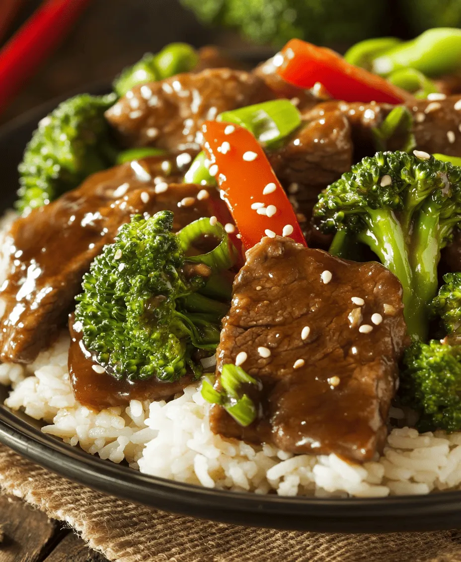 Savory Chinese Beef and Broccoli Stir-Fry is a quintessential dish that has earned its place as a favorite in Chinese cuisine. With its vibrant colors and mouthwatering flavors, it captivates the taste buds of food lovers around the world. This dish is not only popular in restaurants but also a beloved choice for home cooks looking to recreate authentic Chinese meals. The combination of tender beef, crisp broccoli, and a savory sauce creates a delightful balance of textures and flavors that is hard to resist.