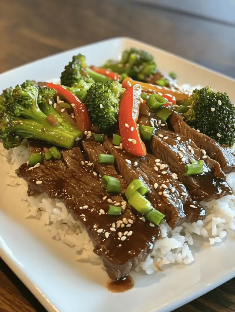 Savory Chinese Beef and Broccoli Stir-Fry is a quintessential dish that has earned its place as a favorite in Chinese cuisine. With its vibrant colors and mouthwatering flavors, it captivates the taste buds of food lovers around the world. This dish is not only popular in restaurants but also a beloved choice for home cooks looking to recreate authentic Chinese meals. The combination of tender beef, crisp broccoli, and a savory sauce creates a delightful balance of textures and flavors that is hard to resist.