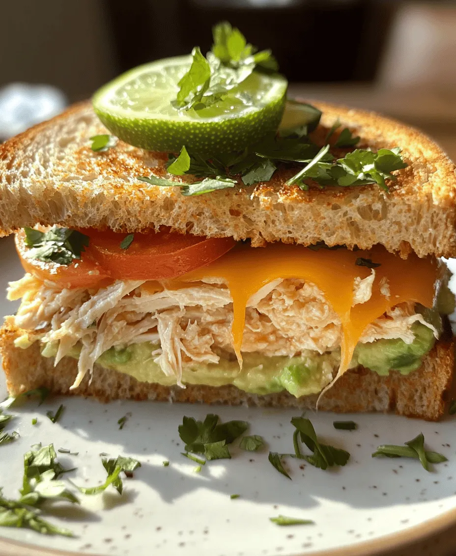 The Chicken Avocado Melt Sandwich is a delightful fusion of flavors and textures that has captured the hearts of food enthusiasts everywhere. This scrumptious sandwich combines tender shredded chicken with creamy avocado, all topped with melted cheese and nestled between slices of hearty whole grain bread. As a delicious and nutritious meal option, it offers a satisfying experience whether enjoyed for lunch, dinner, or as a quick snack.