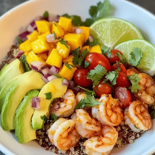 In the realm of culinary delights, few dishes can rival the vibrancy and freshness of Shrimp and Avocado Bowls with Mango Salsa & Lime-Chili Sauce. This dish encapsulates the essence of summer with its bright colors, tantalizing flavors, and refreshing ingredients, making it an ideal choice for a light meal or a gathering with friends. With each bite, you experience a harmonious blend of succulent shrimp, creamy avocado, and sweet mango, all coming together to create a delightful symphony of flavors on your palate.