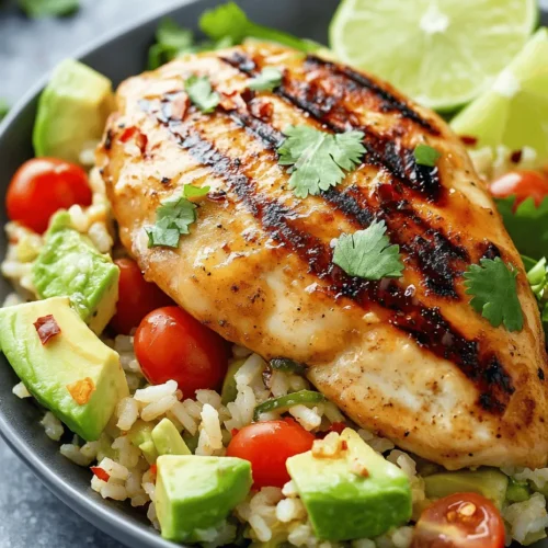 Looking for a dish that perfectly balances health and flavor? The Honey Lime Chicken & Avocado Rice Stack is a delightful creation that combines fresh, wholesome ingredients with vibrant flavors. This recipe not only satisfies your taste buds but also provides a nutritious meal option that can easily fit into a busy lifestyle. The best part? It’s straightforward to prepare, making it an ideal choice for weeknight dinners or gatherings with family and friends.