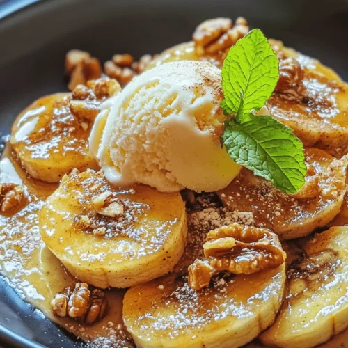 In the realm of desserts, few treats can rival the simplicity and satisfaction of pan-fried cinnamon bananas. This delightful recipe marries the natural sweetness of ripe bananas with the warm, inviting spices of cinnamon and brown sugar, creating a dish that is not only quick to prepare but also rich in flavor. The allure of sweet and spiced bananas lies in their versatility; they can be enjoyed as a standalone dessert or served as a luscious topping for pancakes, waffles, or a scoop of vanilla ice cream. Whether you are hosting a casual brunch or looking for a comforting weeknight treat, these pan-fried bananas are sure to impress.
