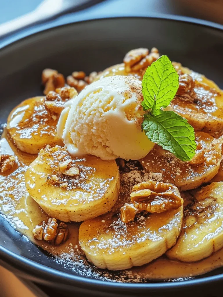 In the realm of desserts, few treats can rival the simplicity and satisfaction of pan-fried cinnamon bananas. This delightful recipe marries the natural sweetness of ripe bananas with the warm, inviting spices of cinnamon and brown sugar, creating a dish that is not only quick to prepare but also rich in flavor. The allure of sweet and spiced bananas lies in their versatility; they can be enjoyed as a standalone dessert or served as a luscious topping for pancakes, waffles, or a scoop of vanilla ice cream. Whether you are hosting a casual brunch or looking for a comforting weeknight treat, these pan-fried bananas are sure to impress.