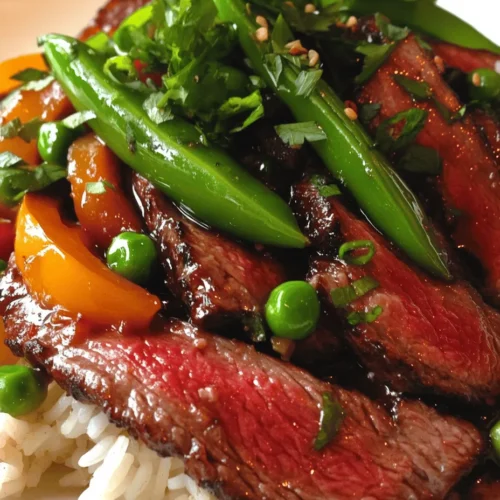 Savory Beef with Oyster Sauce is a delightful dish that brings the comforting warmth of Asian cuisine right to your kitchen. It’s a quick, delicious stir-fry option that appeals to both novice cooks and seasoned chefs. Whether you are pressed for time on a weeknight or looking to impress guests at a dinner party, this recipe stands out due to its vibrant flavors and effortless preparation.