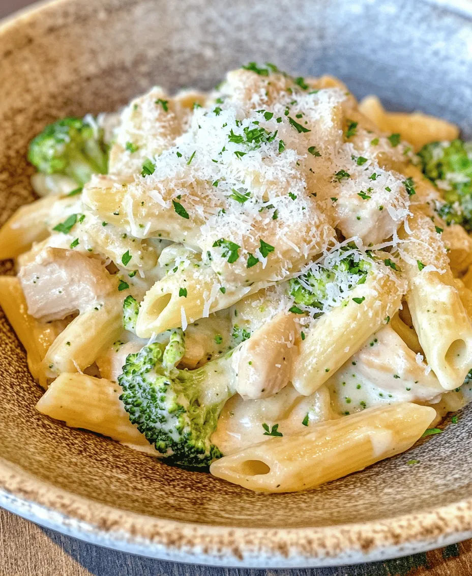 Penne pasta is the star of this recipe, chosen specifically for its unique shape and texture. With its cylindrical form and angled edges, penne is perfect for holding onto sauces, ensuring that every bite is packed with flavor. The pasta’s structure allows it to soak up the creamy sauce while still providing a satisfying al dente bite. Additionally, penne pairs well with various ingredients, making it a versatile choice for countless pasta dishes.