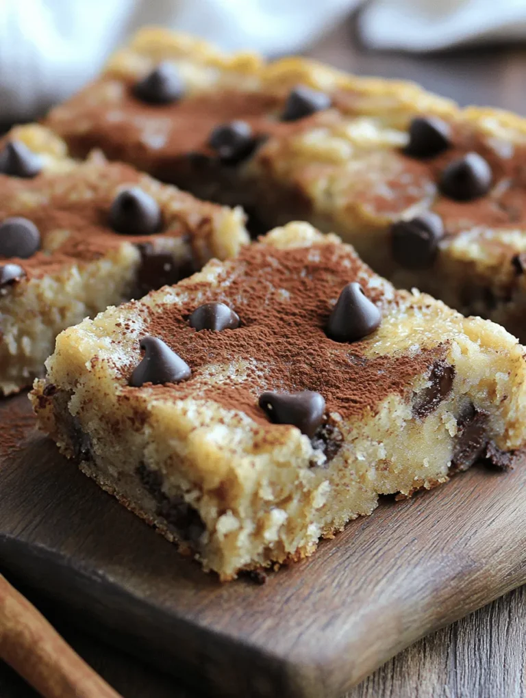 Banana bars are a delightful treat that seamlessly combines the sweetness of ripe bananas with the rich, indulgent flavor of chocolate chips. They present a perfect solution for those looking for a quick, delicious dessert that can satisfy cravings while also offering some nutritional benefits. Whether you are a seasoned baker or a novice in the kitchen, this recipe for deliciously chewy chocolate chip banana bars is simple enough to follow while still delivering impressive results that will have everyone coming back for seconds.