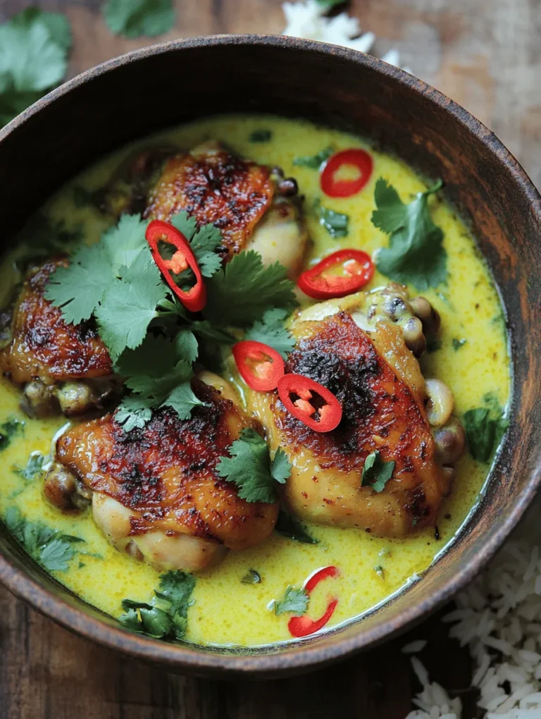 Spicy Brazilian Coconut Chicken is a dish that will take your taste buds on a journey through the heart of Brazil. This recipe combines tender chicken thighs marinated in a robust mix of spices, simmered in rich coconut milk, and infused with fresh herbs. The result is a comforting meal that is both spicy and creamy, making it a beloved choice for many.