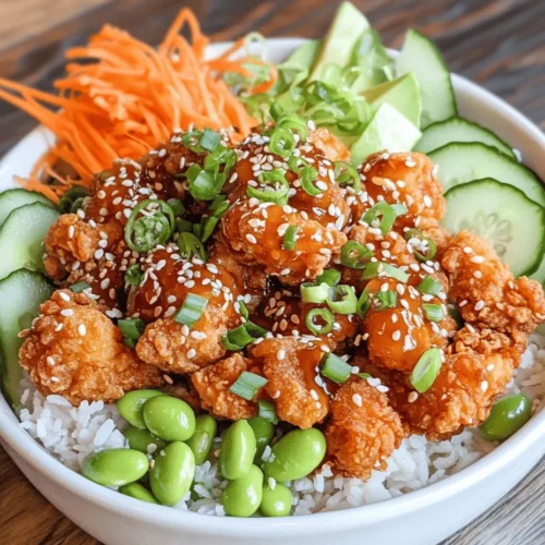 The Bang Bang Chicken Bowl is a delightful culinary creation that has gained immense popularity among food enthusiasts. This dish is a harmonious combination of juicy, crispy chicken, fluffy rice, fresh vegetables, and a rich, spicy sauce that tantalizes the taste buds. Its vibrant colors and appealing presentation make it a feast for the eyes as well as the palate. The Bang Bang Chicken Bowl stands out not only for its robust flavors and satisfying textures but also for its versatility. It can be easily adapted to cater to various dietary preferences, making it a favorite among both meat lovers and those seeking plant-based alternatives.