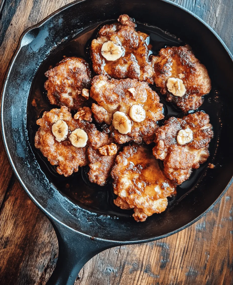 Banana fritters are a delightful treat that combines the natural sweetness of ripe bananas with a crispy golden exterior. These pancakes, deep-fried to perfection, are not just a culinary indulgence; they are a versatile dish that can be enjoyed at any time of the day. Whether you’re looking for a comforting breakfast, a delightful snack, or a simple dessert to satisfy your sweet tooth, banana fritters fit the bill. Their easy preparation and the use of common pantry ingredients make them an accessible recipe for both novice cooks and seasoned chefs.