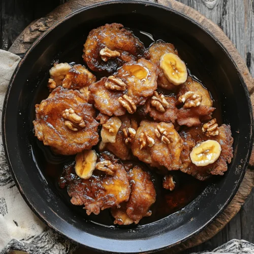 Banana fritters are a delightful treat that combines the natural sweetness of ripe bananas with a crispy golden exterior. These pancakes, deep-fried to perfection, are not just a culinary indulgence; they are a versatile dish that can be enjoyed at any time of the day. Whether you’re looking for a comforting breakfast, a delightful snack, or a simple dessert to satisfy your sweet tooth, banana fritters fit the bill. Their easy preparation and the use of common pantry ingredients make them an accessible recipe for both novice cooks and seasoned chefs.
