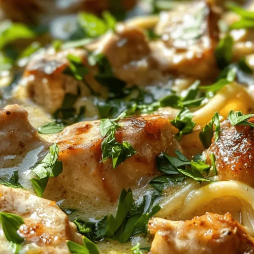 Are you looking for a meal that combines comfort and flavor in every bite? Look no further than Creamy Garlic Butter Chicken and Rotini in Parmesan Sauce. This dish is an absolute delight, perfect for both busy weeknights and special gatherings. With its rich, creamy sauce infused with savory garlic and tender chicken, this recipe is sure to become a family favorite.