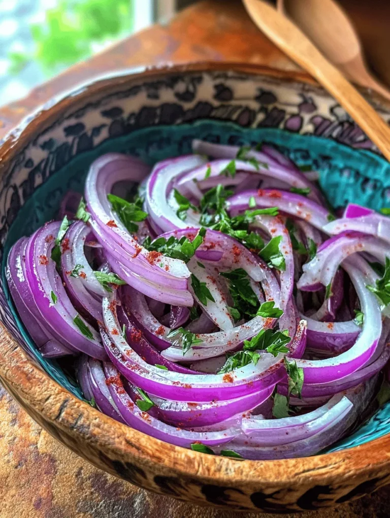 In the world of cooking, the balance of flavors can elevate a simple dish into a culinary masterpiece. One such recipe that exemplifies this idea is Zesty Sumac Onions—a vibrant and tangy dish that brings a burst of flavor to any meal. Whether you're looking to brighten up a salad, enhance a sandwich, or add depth to grilled meats, these zesty onions serve as the perfect companion. Their appeal lies not only in their taste but also in their ability to transform the ordinary into the extraordinary with minimal effort.