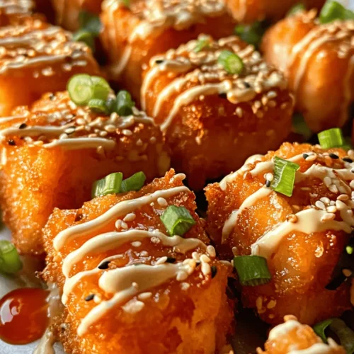 Are you looking for a delectable seafood appetizer that’s sure to impress at your next gathering? Look no further than Crispy Bang Bang Salmon Bites! These bite-sized morsels combine the rich, buttery flavor of salmon with the irresistible kick of Bang Bang sauce, creating a dish that is both flavorful and satisfying. Salmon has surged in popularity over the years, becoming a staple in many households due to its versatility and health benefits. Coupled with the rising trend of seafood appetizers, it's no surprise that this dish has become a favorite among seafood lovers.