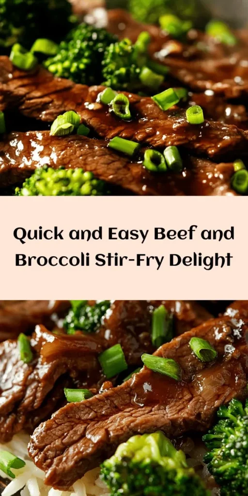 Elevate your dinner game with this Wok-Wonder Beef and Broccoli recipe! Quick and easy, it features tender flank steak marinated in a flavorful blend of soy sauce and sesame oil. Crisp-tender broccoli is added for a pop of color and nutrition. This dish is sure to impress the whole family and can be served over rice or noodles for a satisfying meal. Perfect for a weeknight dinner, it’s tasty and packed with flavor. Give it a try!