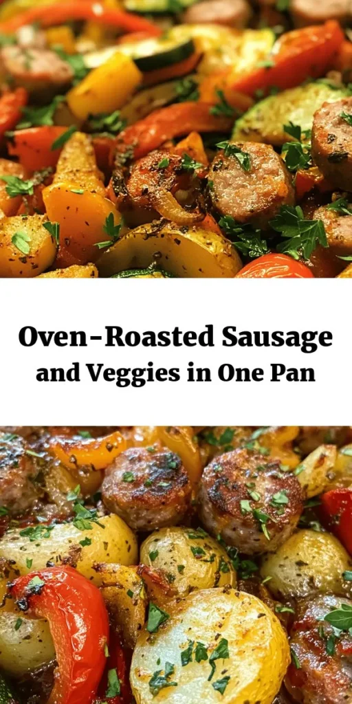 Bring dinner to the table with this easy Sheet Pan Sausage and Veggies Delight! Packed with flavorful Italian sausage, vibrant veggies like zucchini, bell peppers, and baby potatoes, this dish is not only delicious but also a breeze to make. With just 40 minutes from prep to plate, you'll enjoy a hearty, satisfying meal without the fuss. Perfect for busy weeknights and guaranteed to please the whole family. Garnish with fresh parsley for a beautiful finish!