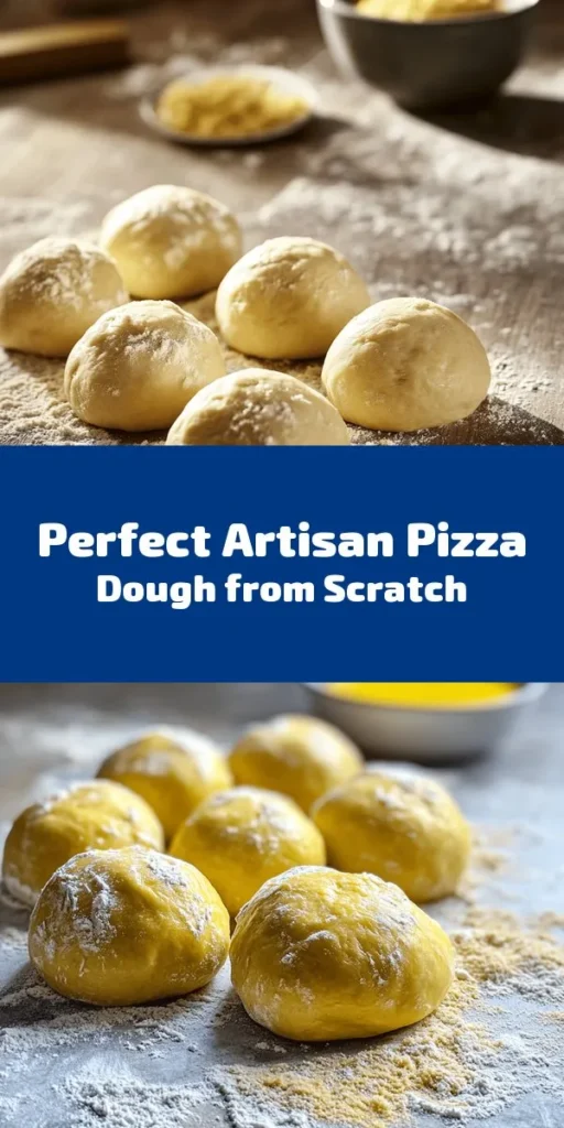 Make your pizza nights unforgettable with this easy artisan pizza dough recipe! With just a few simple ingredients like flour, yeast, and olive oil, you can create the perfect base for your favorite toppings. The dough is simple to make and rises beautifully for a light, airy crust. Get ready to impress your family and friends with homemade pizzas that taste just like they came from a pizzeria! Enjoy crafting delicious, customizable pizzas in the comfort of your own kitchen.