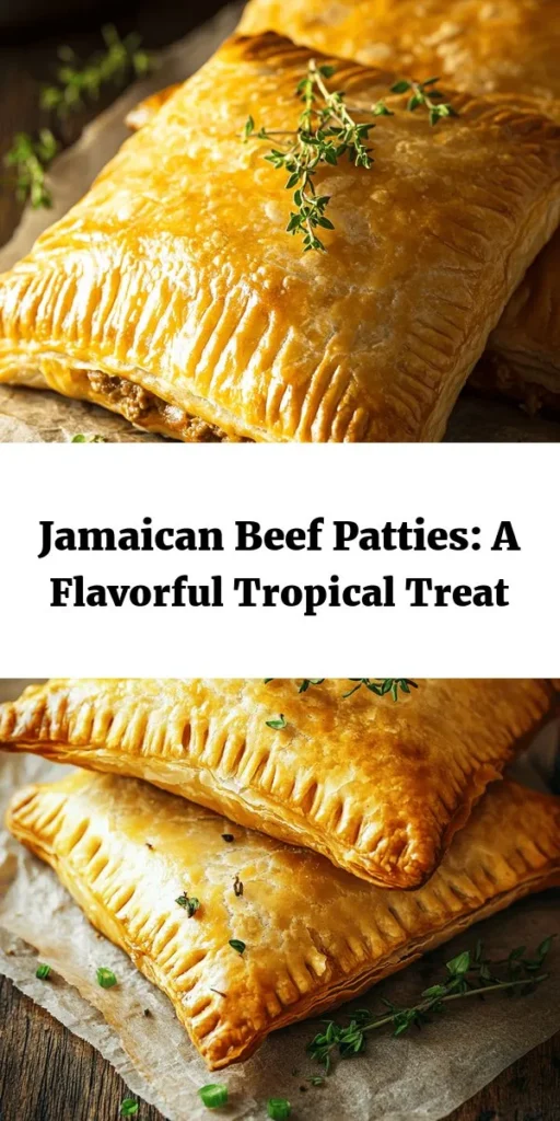 Dive into the vibrant flavors of Jamaica with these delicious homemade beef patties! Made with a flaky, curry-spiced pastry and a savory beef filling featuring onions, Scotch bonnet pepper, and fresh herbs, these patties are perfect as a snack or a meal. Simple to make, they bake up golden and flaky for a satisfying treat. Serve them warm with your favorite dipping sauce and enjoy a taste of the Caribbean at home!