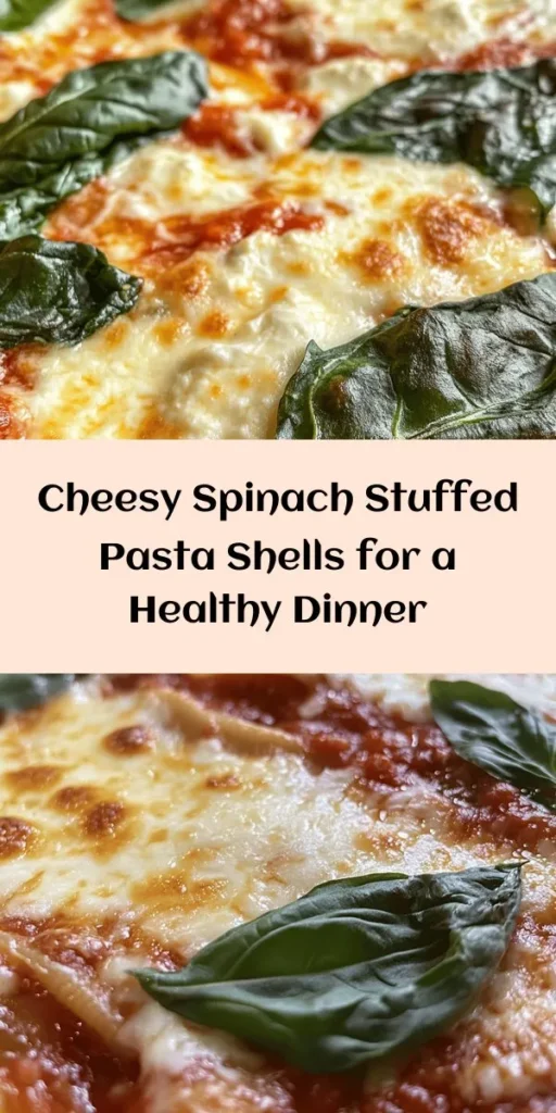 Indulge in these delicious Spinach & Ricotta Wonders, a perfect dish for a healthy veggie dinner! With large pasta shells stuffed with a creamy mixture of fresh spinach, ricotta, and melty cheeses, this recipe is easy to make and packed with flavor. Topped with marinara sauce and bubbly mozzarella, these pasta shells are sure to impress your family and friends. Ready in just 50 minutes, they're as tasty as they are satisfying. Enjoy this delightful meal!