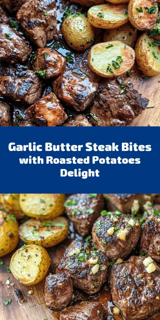 Indulge in these mouthwatering Sizzling Garlic Butter Steak Bites paired with crispy Golden Potatoes! This easy recipe combines tender sirloin steak sautéed in rich garlic butter with perfectly roasted baby potatoes. With just a few simple ingredients and 35 minutes, you can create a delicious meal that's perfect for any occasion. Top it off with fresh parsley for a burst of flavor. A dish that’s sure to impress your family and friends!
