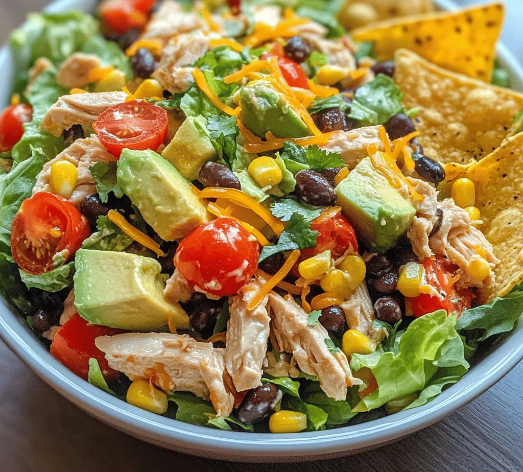 The assembly of your Tex-Mex Chopped Chicken Salad Fiesta is where the magic truly happens. Begin by ensuring that all your ingredients are prepped and ready. This not only saves time but also allows you to focus on the balance of flavors and textures, which is key to an enjoyable salad.