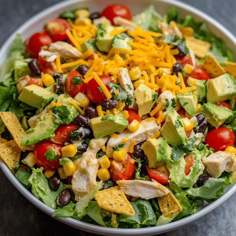 The assembly of your Tex-Mex Chopped Chicken Salad Fiesta is where the magic truly happens. Begin by ensuring that all your ingredients are prepped and ready. This not only saves time but also allows you to focus on the balance of flavors and textures, which is key to an enjoyable salad.