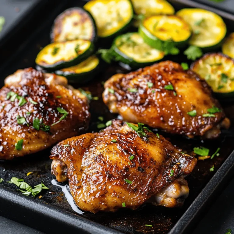 Every great dish starts with quality ingredients, and Sizzling Asado Chicken with Zesty Lemon Zucchini is no exception. Each component plays a crucial role in crafting the perfect flavor profile, making it essential to understand what goes into this delightful meal.