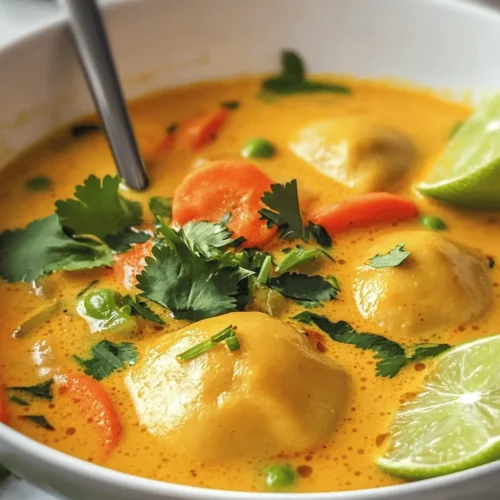 Exploring the vibrant flavors of Asian cuisine, this blog post presents a delightful recipe for Best Curry Dumpling Soup. This dish beautifully combines the comforting essence of dumplings with a rich, aromatic curry soup, creating a satisfying meal perfect for any occasion. Whether you're looking for a warm dish to enjoy on a chilly evening or an impressive entrée for a dinner party, this recipe will guide you through the process of creating a culinary masterpiece that will tantalize your taste buds.
