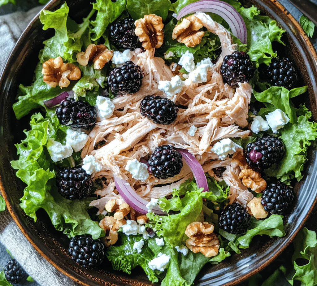 In the contemporary world where healthy eating is gaining immense popularity, salads have emerged as a go-to option for those seeking to maintain a balanced diet. They are not only versatile but also packed with essential nutrients, making them a favorite among health enthusiasts and food lovers alike. Among the myriad of salad recipes available, the Blackberry Bliss Chicken Salad stands out as a refreshing and nutritious choice that combines delightful flavors and textures.
