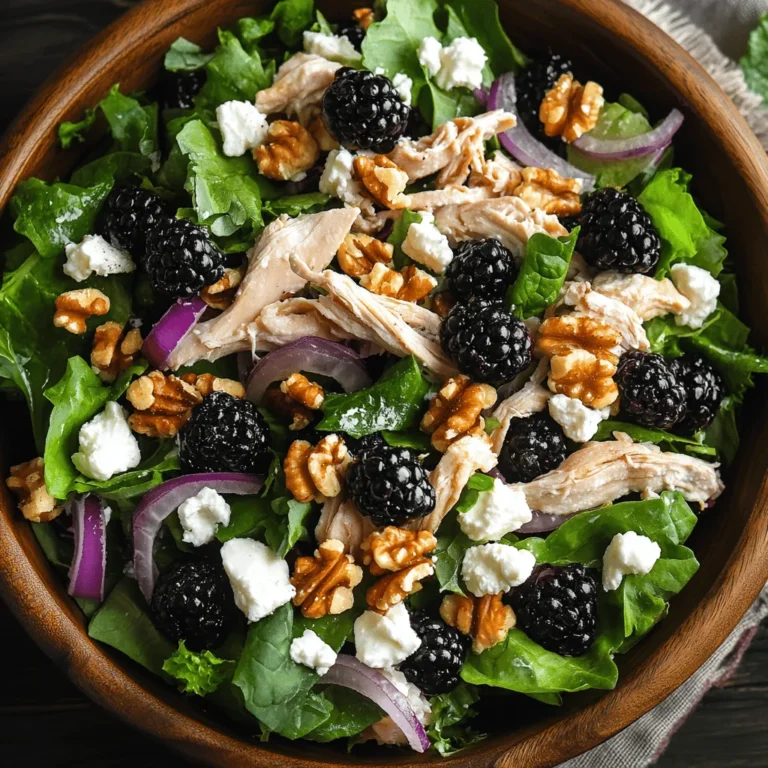 In the contemporary world where healthy eating is gaining immense popularity, salads have emerged as a go-to option for those seeking to maintain a balanced diet. They are not only versatile but also packed with essential nutrients, making them a favorite among health enthusiasts and food lovers alike. Among the myriad of salad recipes available, the Blackberry Bliss Chicken Salad stands out as a refreshing and nutritious choice that combines delightful flavors and textures.