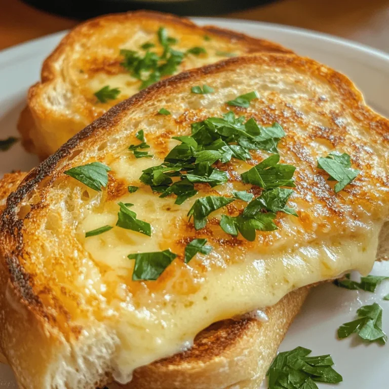 To create the perfect Garlic Bread Grilled Cheese, it’s essential to understand the role of each ingredient and how they contribute to the dish's overall flavor and texture.
